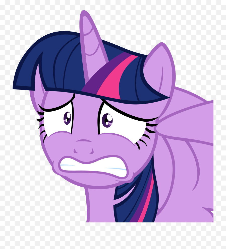 Badumsquish - Alicorn Twilight Sparkle Scared Emoji,
