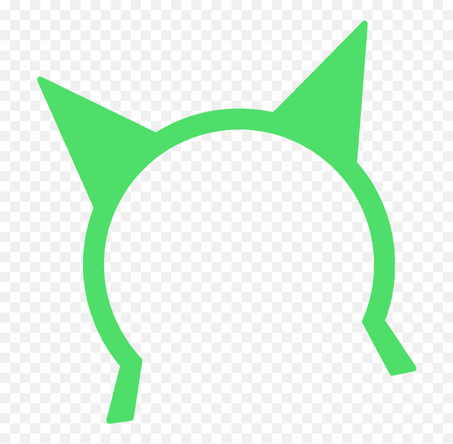 Cat Ears Headband Silhouette - Dot Emoji,Cat Ear Headband Emotion