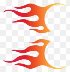 Decals Stickers Pair Of Flames Red - Language Emoji,Wide Emoji Flames