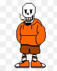 Pixel Art Gallery - Underswap Papyrus Emoji,Dbz Fusion Emoticon