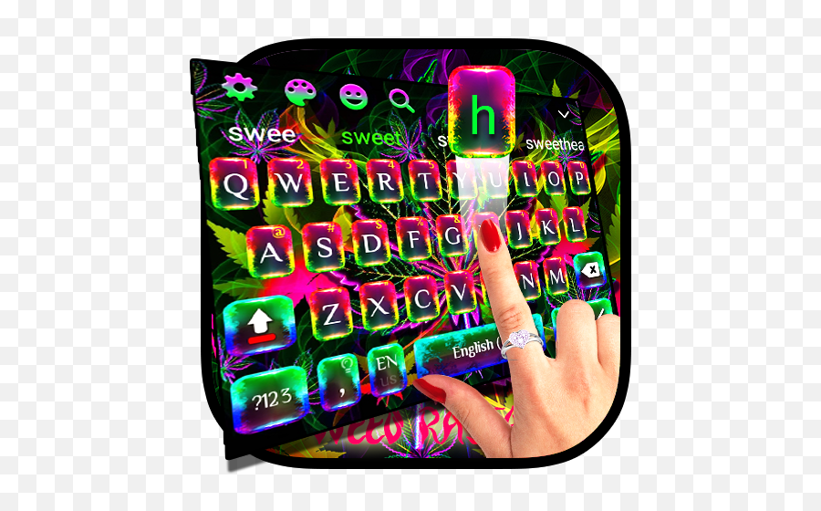 Colourful Weed Rasta Keyboard Theme Aplikacije Na Google Playu - Language Emoji,Emoticon Marihuana