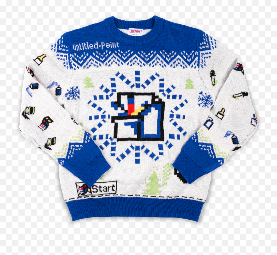 Windows Holiday Sweater U2013 Xbox Gear Shop - Microsoft Paint Ugly Sweater Emoji,Winter Emoticons For Microsoft