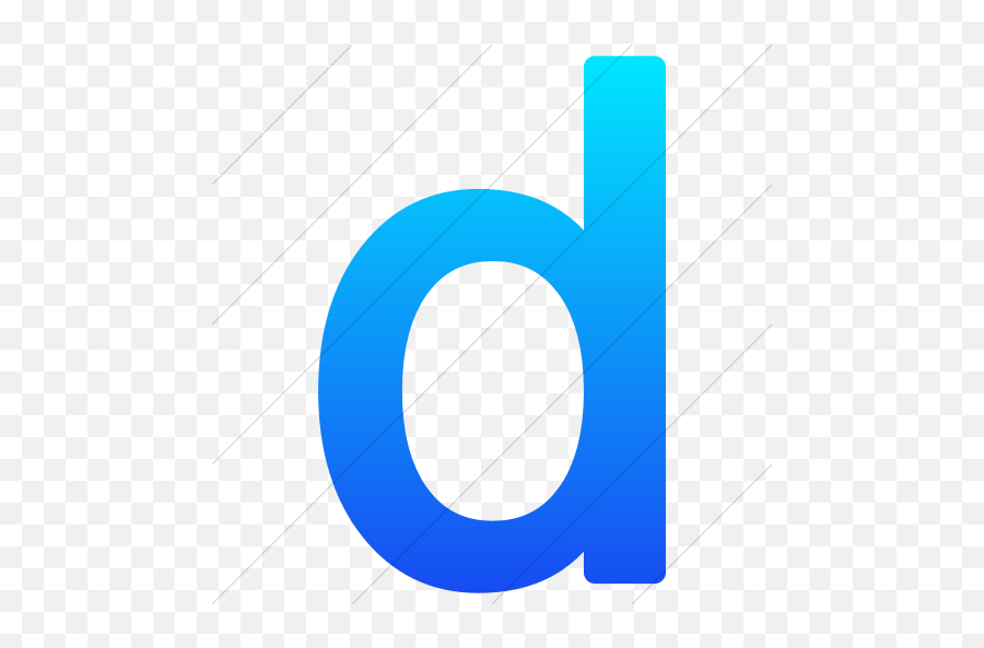 Iconsetc Simple Ios Blue Gradient - Vertical Emoji,Lowercase D Emoticon