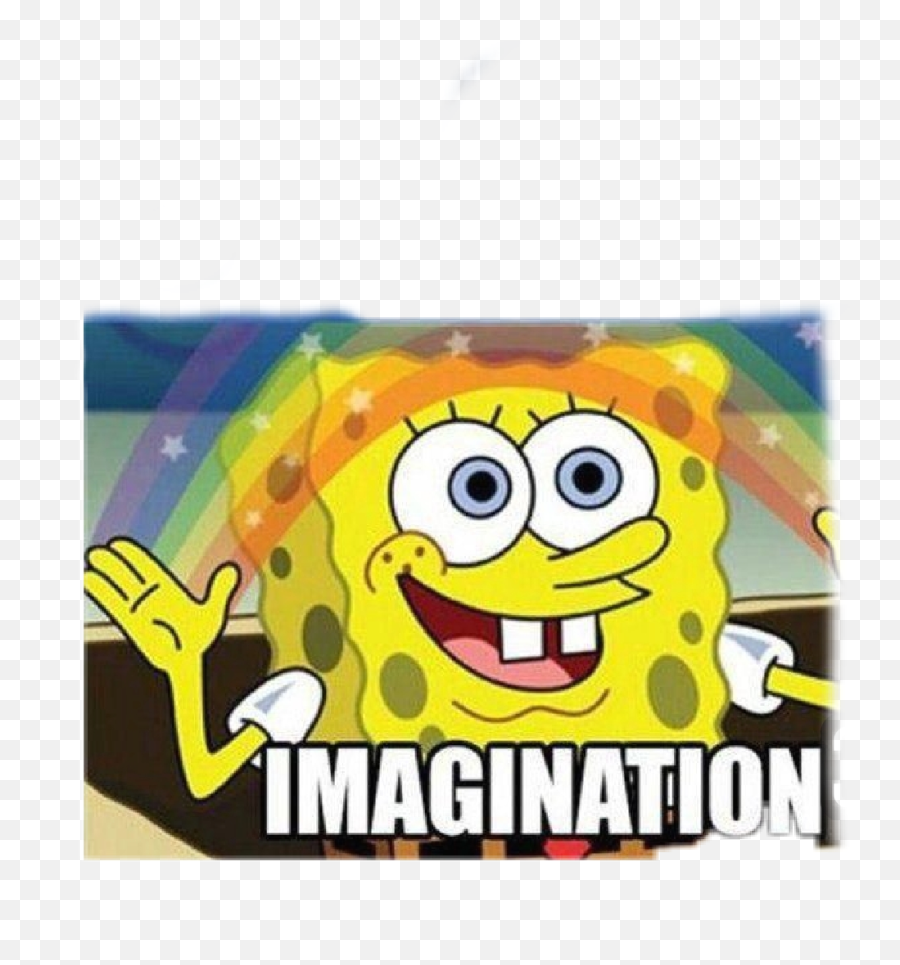 Spongebob Spongebobsquarepants Sticker By Hanna Tóth - Gif Wallpaper Spongebob 4k Emoji,Imagination Emoticon