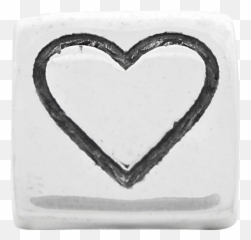 Reflection Beads - Solid Emoji,Heart Emoticon Ring Silver