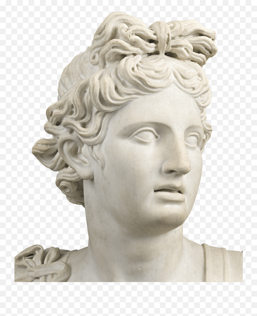 Marble Bust Of Apollo - Greek Marble Bust Emoji,Greek Sculptural Style Lots Of Emotion