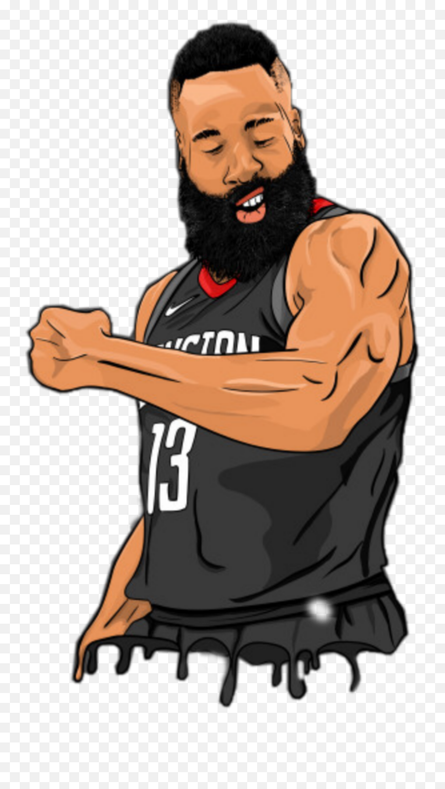 Harden Jamesharden Nba Sticker By Mete Furkan Barhan - Fist Emoji,James Harden Emoji