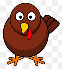 Cartoon Turkey As An Illustration - Turkey Clipart No Feathers Emoji,Turkey Emotions