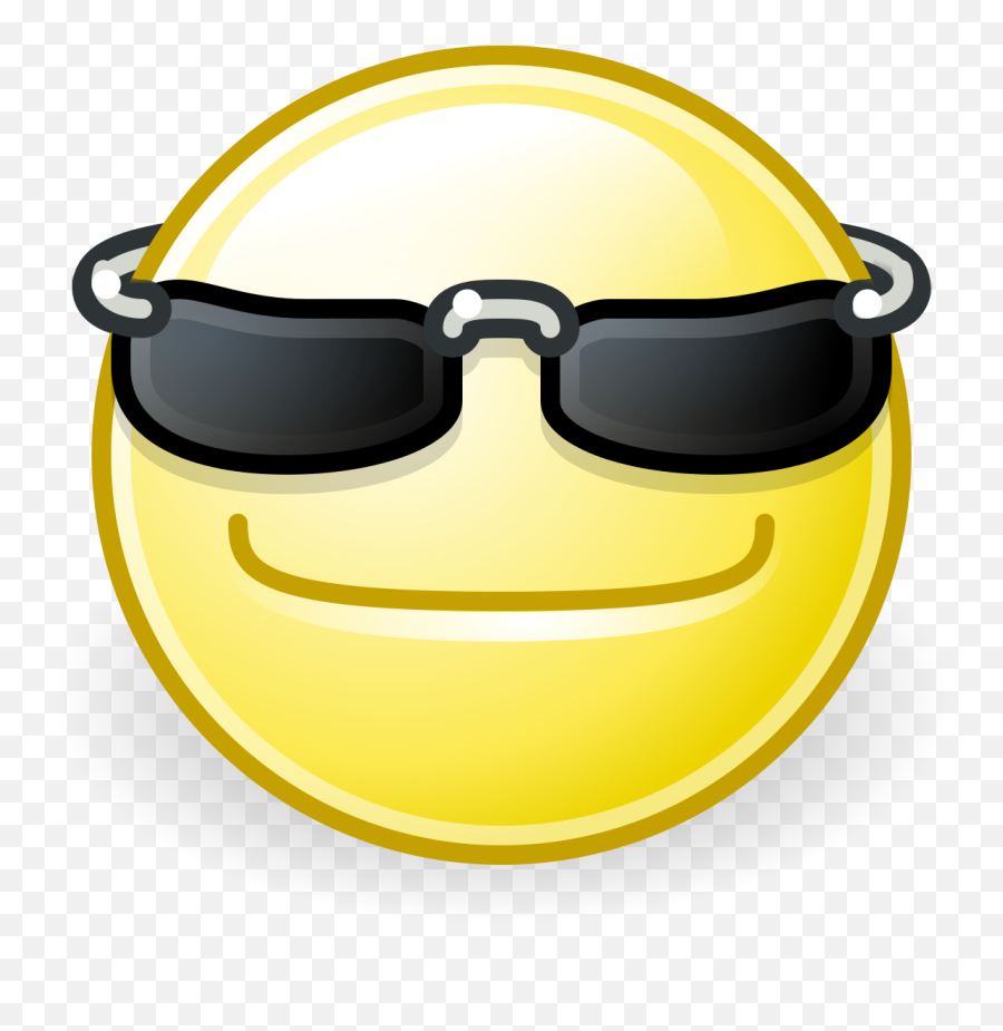 Filegnome - Facecoolsvg Wikipedia Icon Emoji,Kappa Emoticon