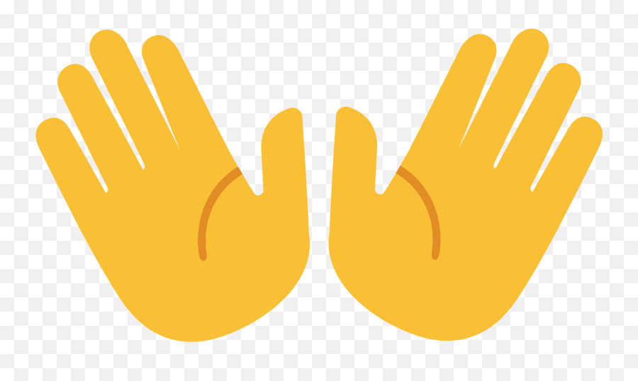 An Actual Meaning - Two Hands Clip Art Cartoon Emoji,Hands Up Emoji