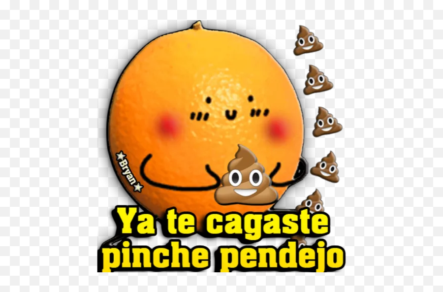 La Naranja Suculenta Stickers For Whatsapp Emoji,Soo Cute Emoticon
