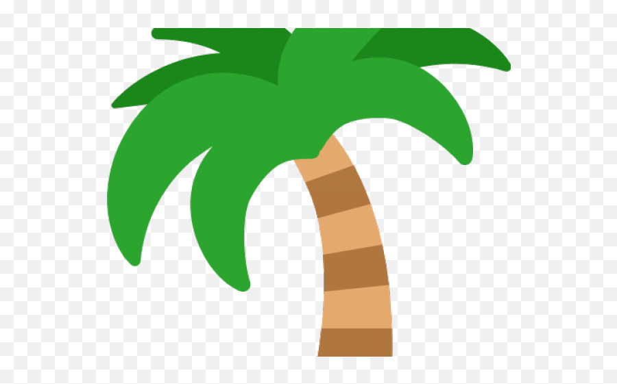 Emoji Clipart Palm Tree - Transparent Clipart Palm Tree,Tree Fire Emoji