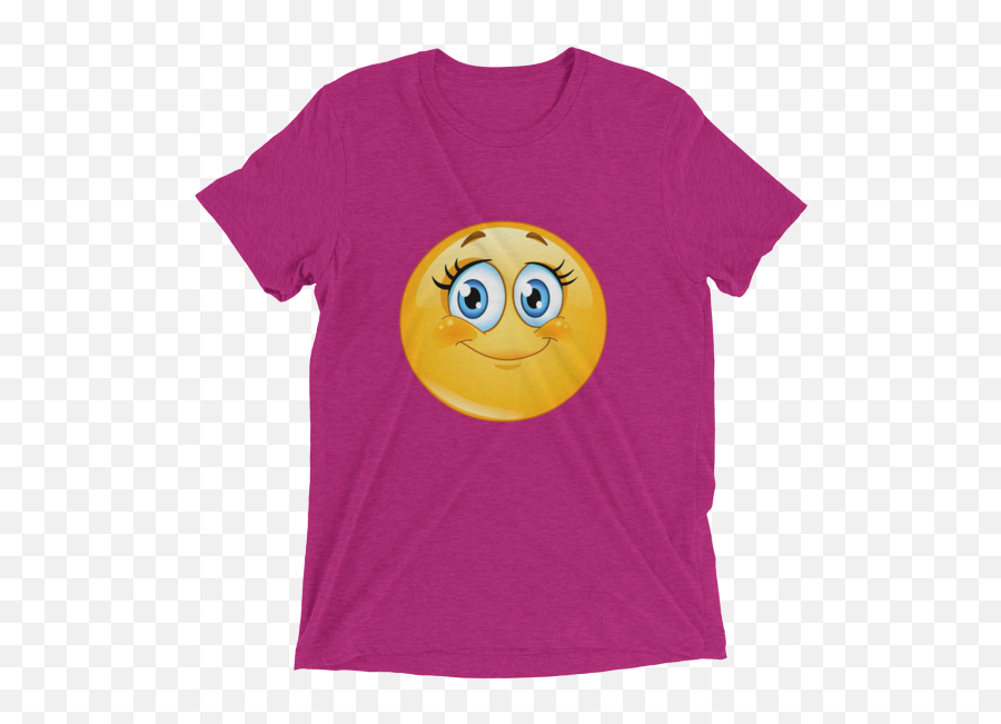Funny Eyelashes Emoticon Shirts - Smiley Funny Face Emoji,:2 Face Emoticon
