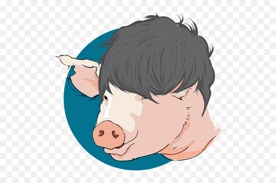Pig Anime Spiral Notebook For Sale By Manuel Schmucker Emoji,Wiggling Pig Emoji Meaning