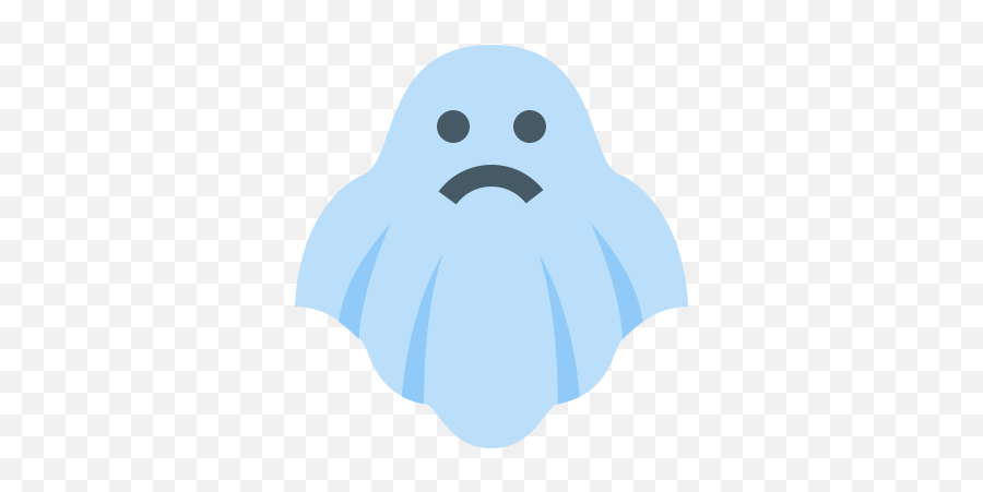 Sad Ghost Icon In Color Style Emoji,Scary Halloween Emoji Smileys With Hands
