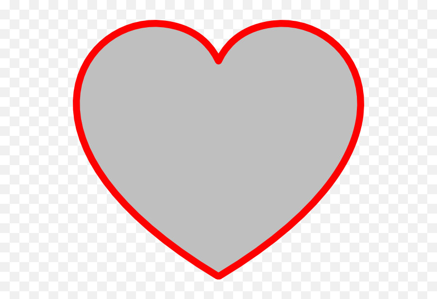 Outline Of A Heart Symbol - Heart With Outline Emoji,Black Outline Heart Emoji