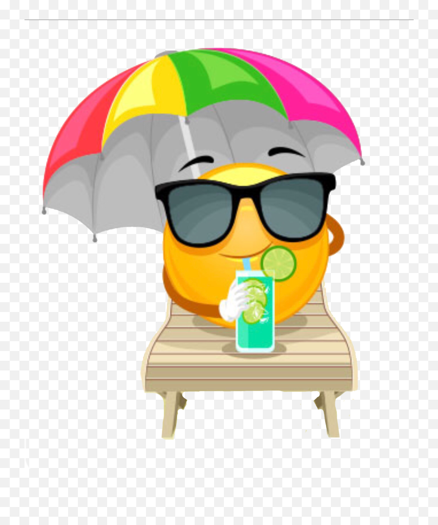 Sticker Stickers Sticker - Happy Emoji,Summer Emoji