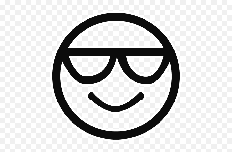 Black Outline Emoji Transparent Png - Chill Icon Png,Black Emoji