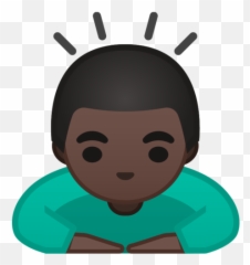 Dark Skin Tone Emoji - Emoji,Black Bow Emoji