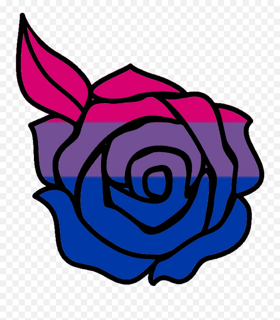 Bi Pride Png Free Bi Pride - Easy Rose Flower Drawing Emoji,Bisexual Flag Emoji