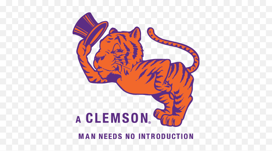 Clemson Tigers Logos - Vintage Clemson Tiger Logo Emoji,Clemson Tiger Emoji