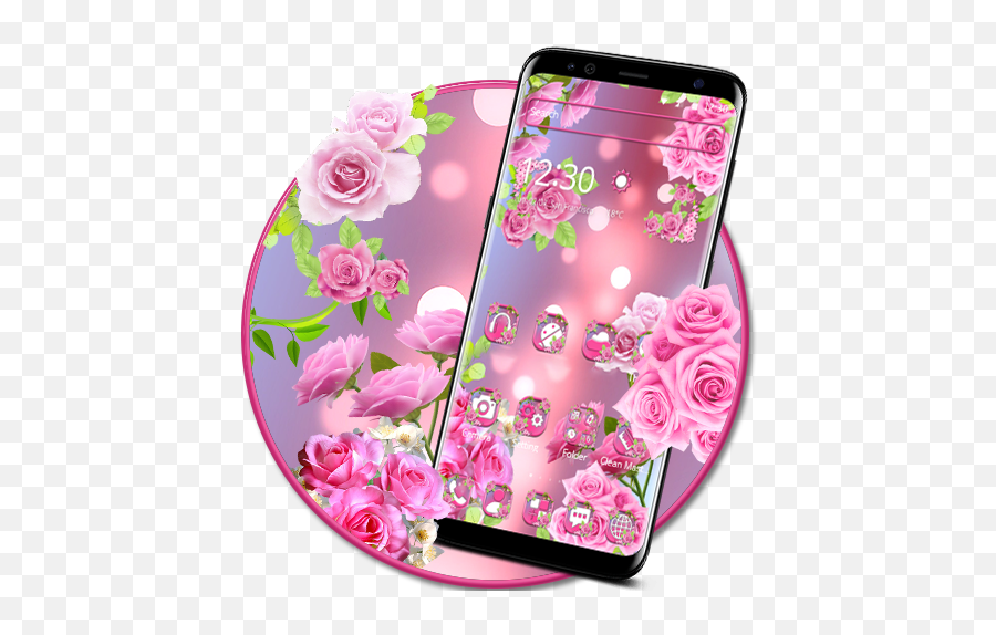 Beautiful Pink Rose Theme 113 Download Android Apk Aptoide - Smartphone Emoji,Samsung Rose Emoji