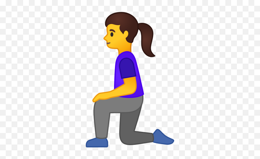 Woman Kneeling Emoji - Persona De Rodilla Dibujo,Women Emoji