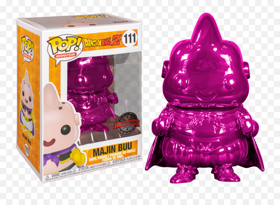 Funko Pop Animation Dragonball Z - Majin Buu Pink Chrome Exclusive Vinyl Figure Preorder Funko Pop Dragon Ball Majin Buu Emoji,Vinyl Toy + Change Emotions