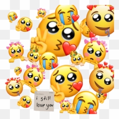 Emojis Emoji Cute Heartbreak Sticker - Happy,Heartbreak Emoji