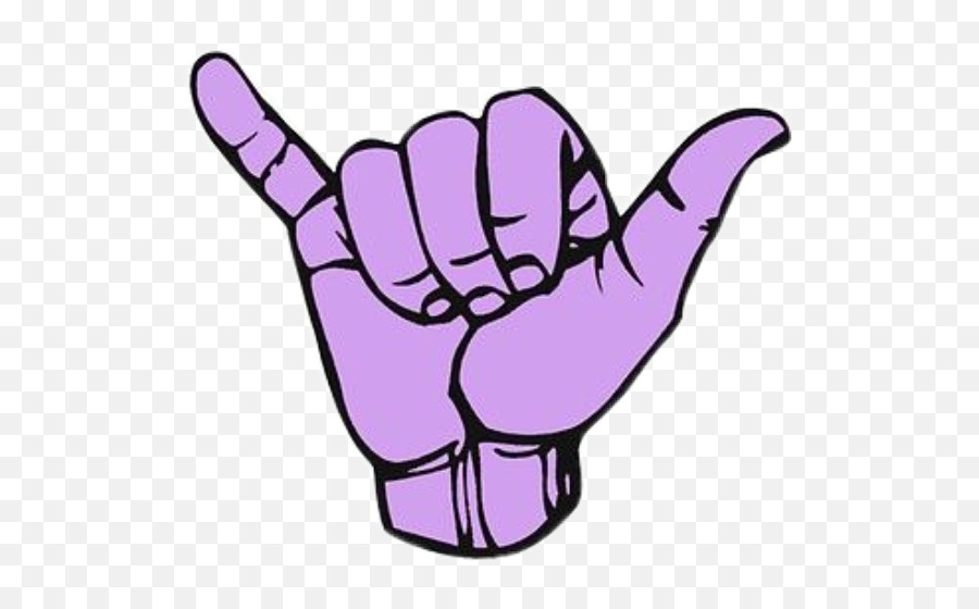 Aesthetic Purple Sticker - Girly Emoji,Goodvibes With Hand Emoji