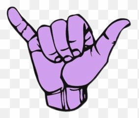 Aesthetic Purple Sticker - Girly Emoji,Goodvibes With Hand Emoji
