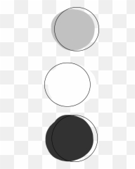 Aesthetic Circle Circles Colors Sticker - Black White Grey Circle Emoji,White Circle With Black Circle In Center Emoji