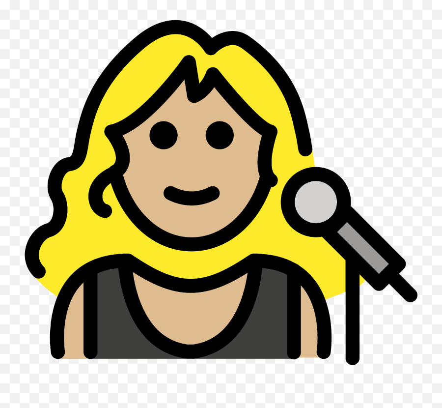 Woman Singer Emoji Clipart Free Download Transparent Png - Singing Voice Conversion,Emojis Indian Singer