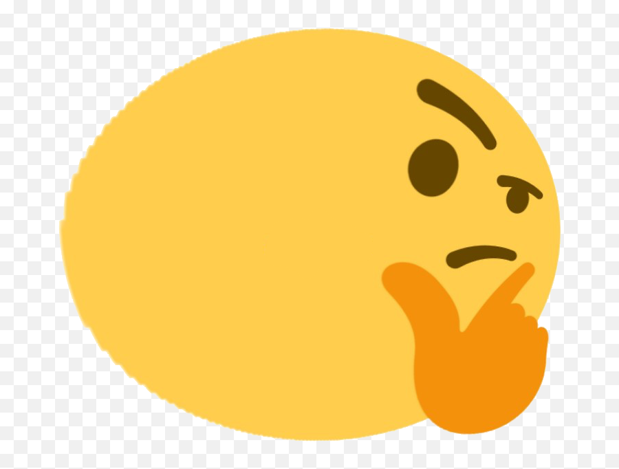 Fat Think - Meme Emoji,Think Emoji