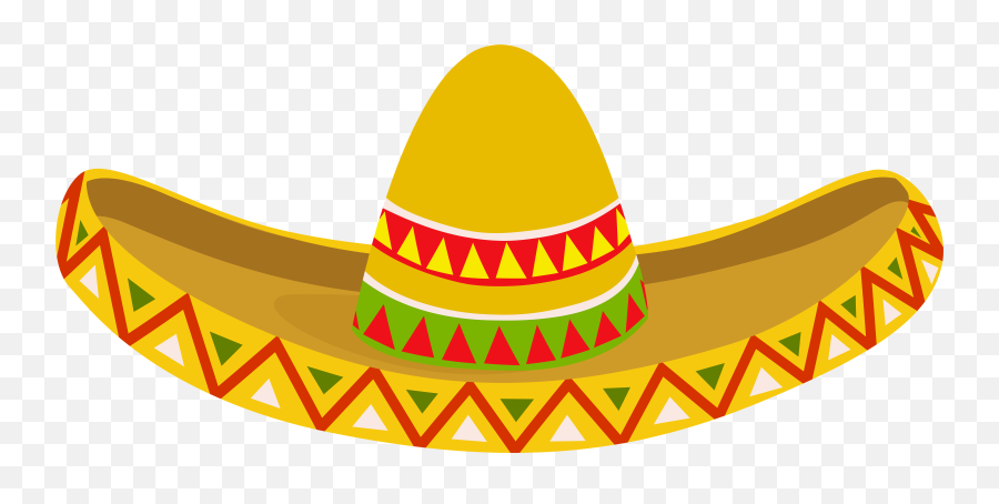 Mexican Sombrero Clipart Png Images - Mexican Sombrero Png Emoji,Mexican Wearing Sombrero Emoticon