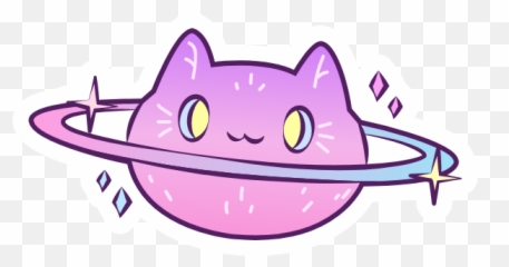 Pink Cat Planet Sticker - Cat Planet Emoji,How Many Community Emoticons Can You Use In A Journal Deviantart