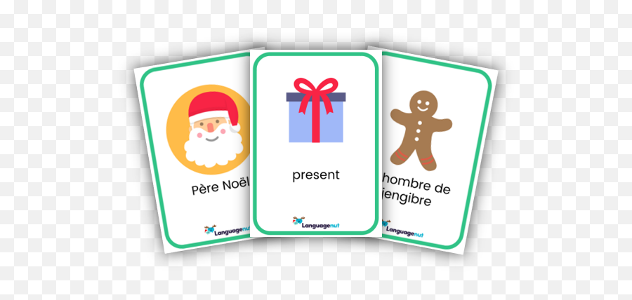 Christmas Is Coming Christmas Resources Languagenut - Santa Claus Emoji,Spanish Cue Cards With Emojis