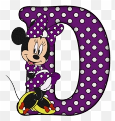 Abecedario De Minnie En Morado Con Lunares Blancos Minnie - Imagenes De Minnie Mouse Morado Emoji,Bizcochos Con Decoraciones De Emojis