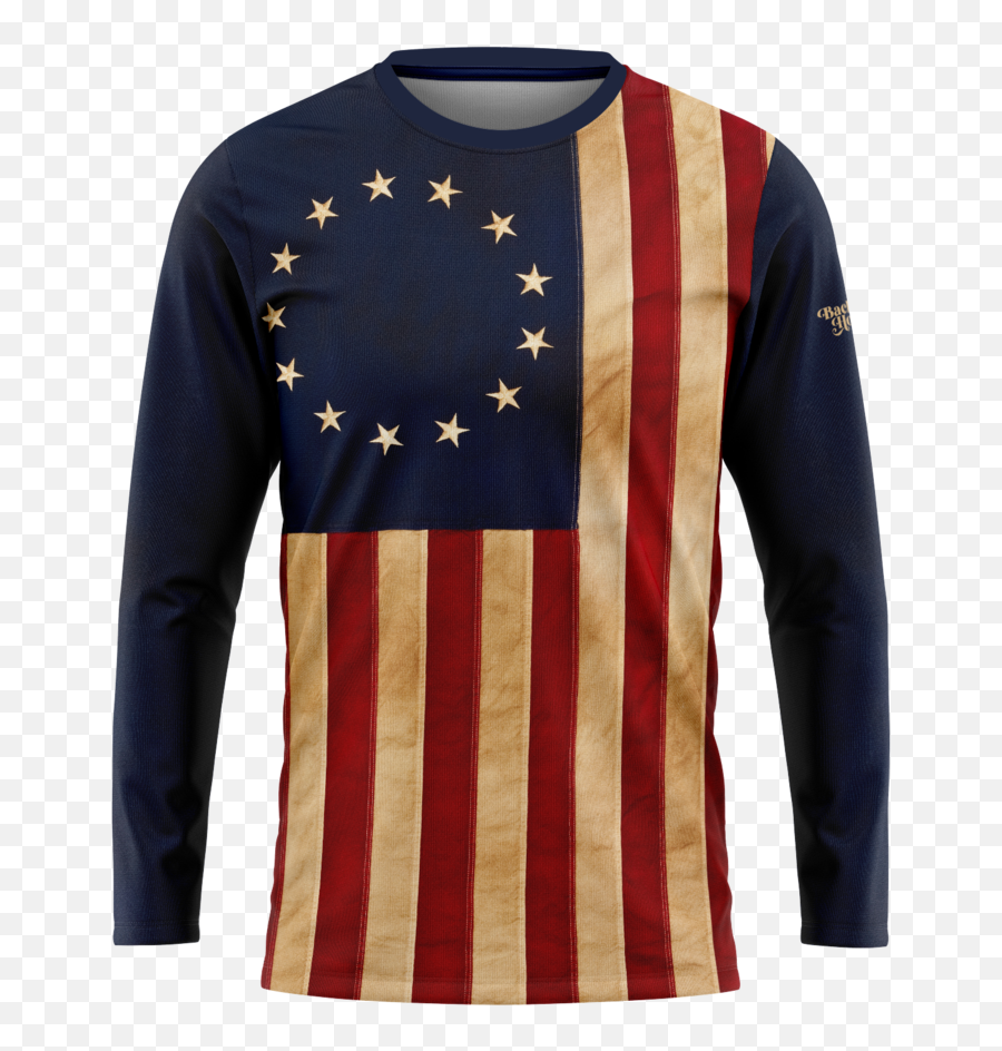 Betsy Ross Flag Long Sleeve Performance - Long Sleeve Emoji,Betsy Ross Emoticon