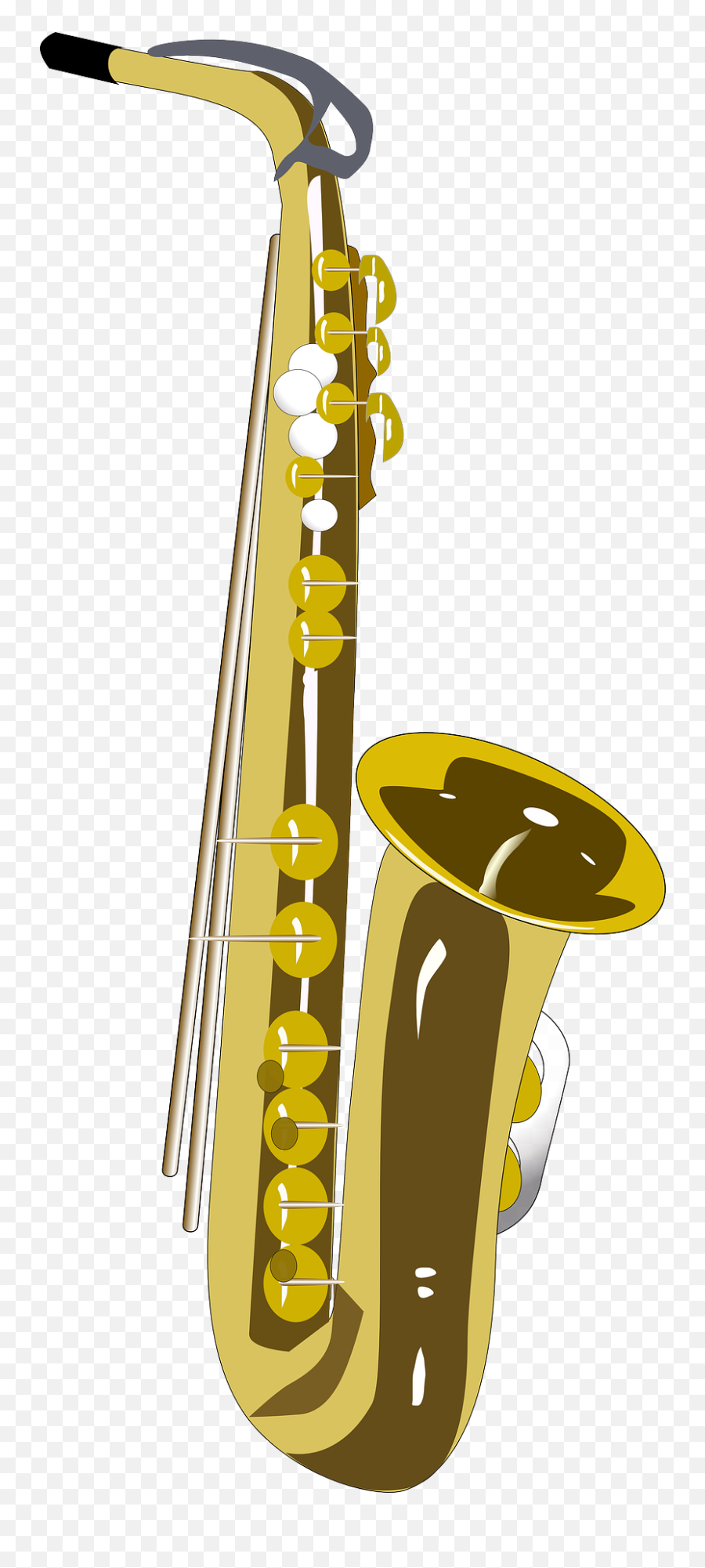 Saxophone Clipart Free Download Transparent Png Creazilla - Saxophone Png Cartoon Emoji,Jazz Emoji