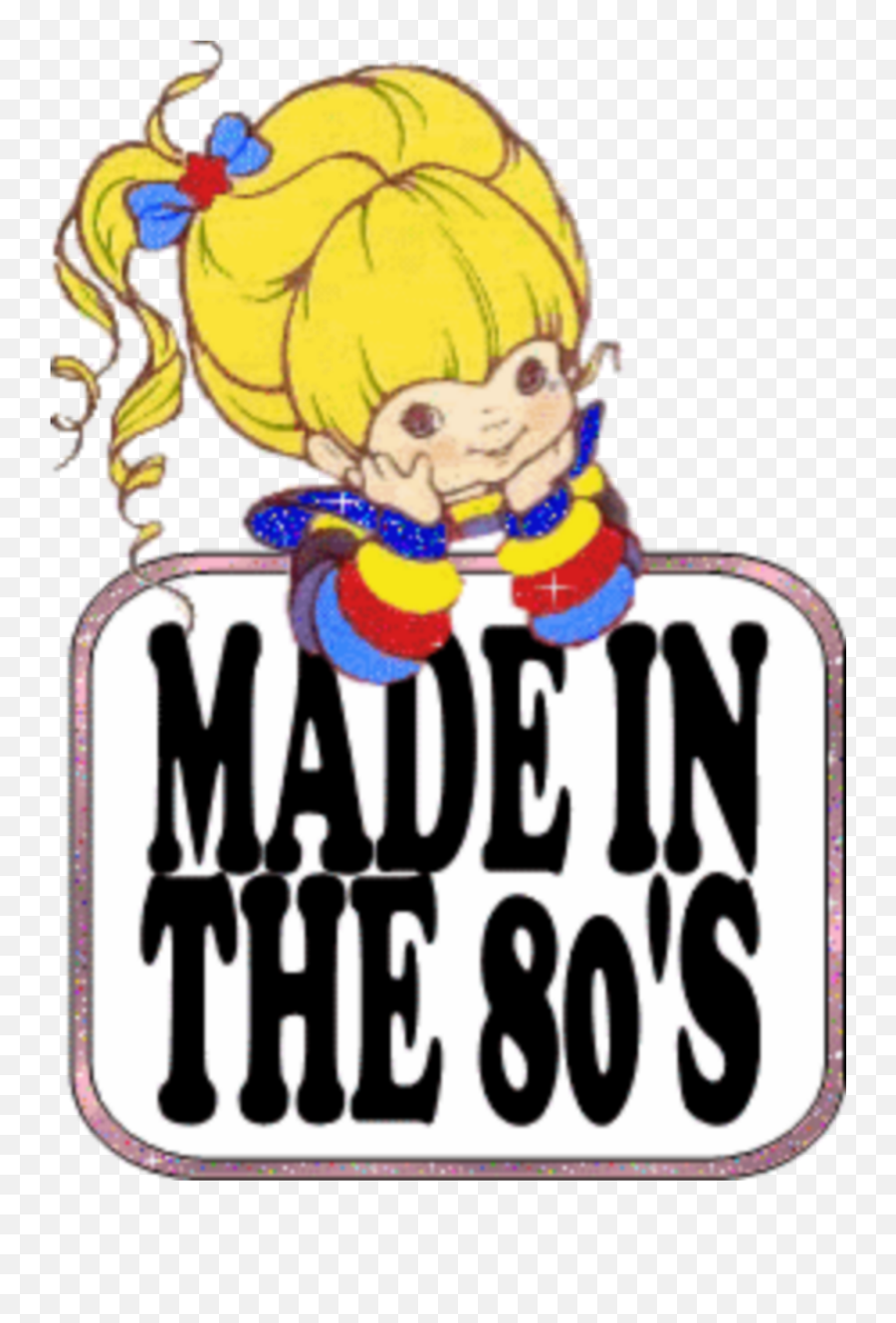 80s Sticker - Rainbow Brite Emoji,80s R&b Song Emotions