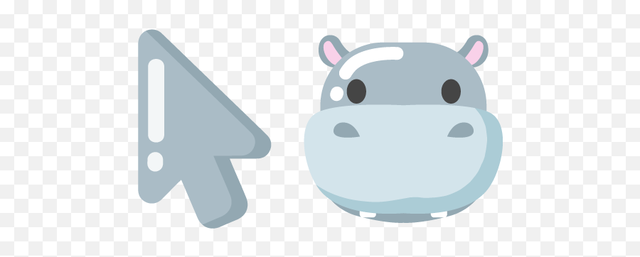 Minimal Hippo Cursor U2013 Custom Cursor - Monkey Cursor Emoji,Emoji Svg Cherry
