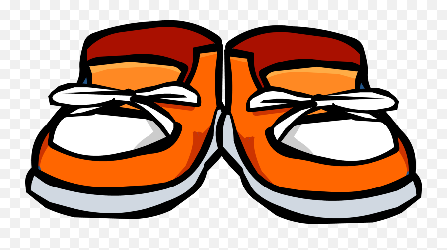 Orange Sneakers - Club Penguin Shoes Emoji,Sneaker Emojis