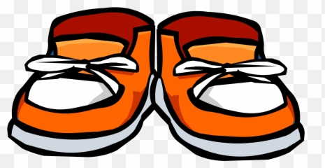 Orange Sneakers - Club Penguin Shoes Emoji,Sneaker Emojis