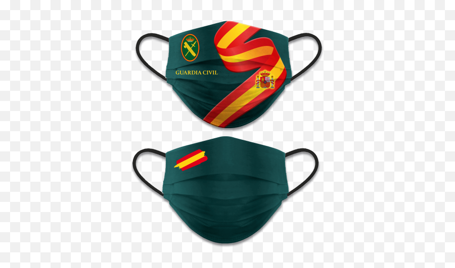 Buy Portamascarilla Guardia Civil Negro - Spain Mask Emoji,Sarpiente Emojis Whatsapp Png