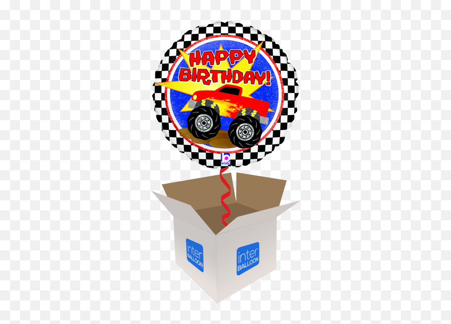 Birthday Helium Balloons Delivered In - Happy 2nd Birthday Hd Emoji,Monster Truck Emoji