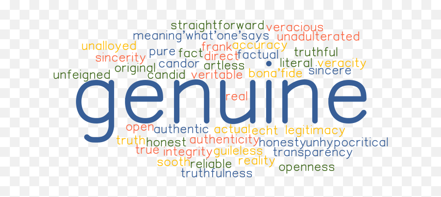 Synonyms And Related Words - Genuine Meaning Emoji,Real Emotion English