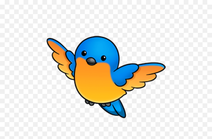 Cute Drawings Cute Animal Drawings - Tropical Bird Clipart Emoji,Blue Bird Emoji