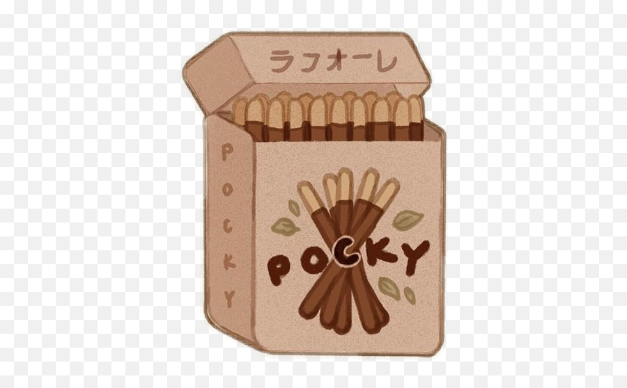 Pocky Chocolate Japanese Japan Sticker - Chocolate Pocky Aesthetic Emoji,Pocky Emoji