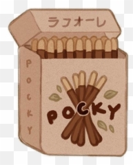 Pocky Chocolate Japanese Japan Sticker - Chocolate Pocky Aesthetic Emoji,Pocky Emoji